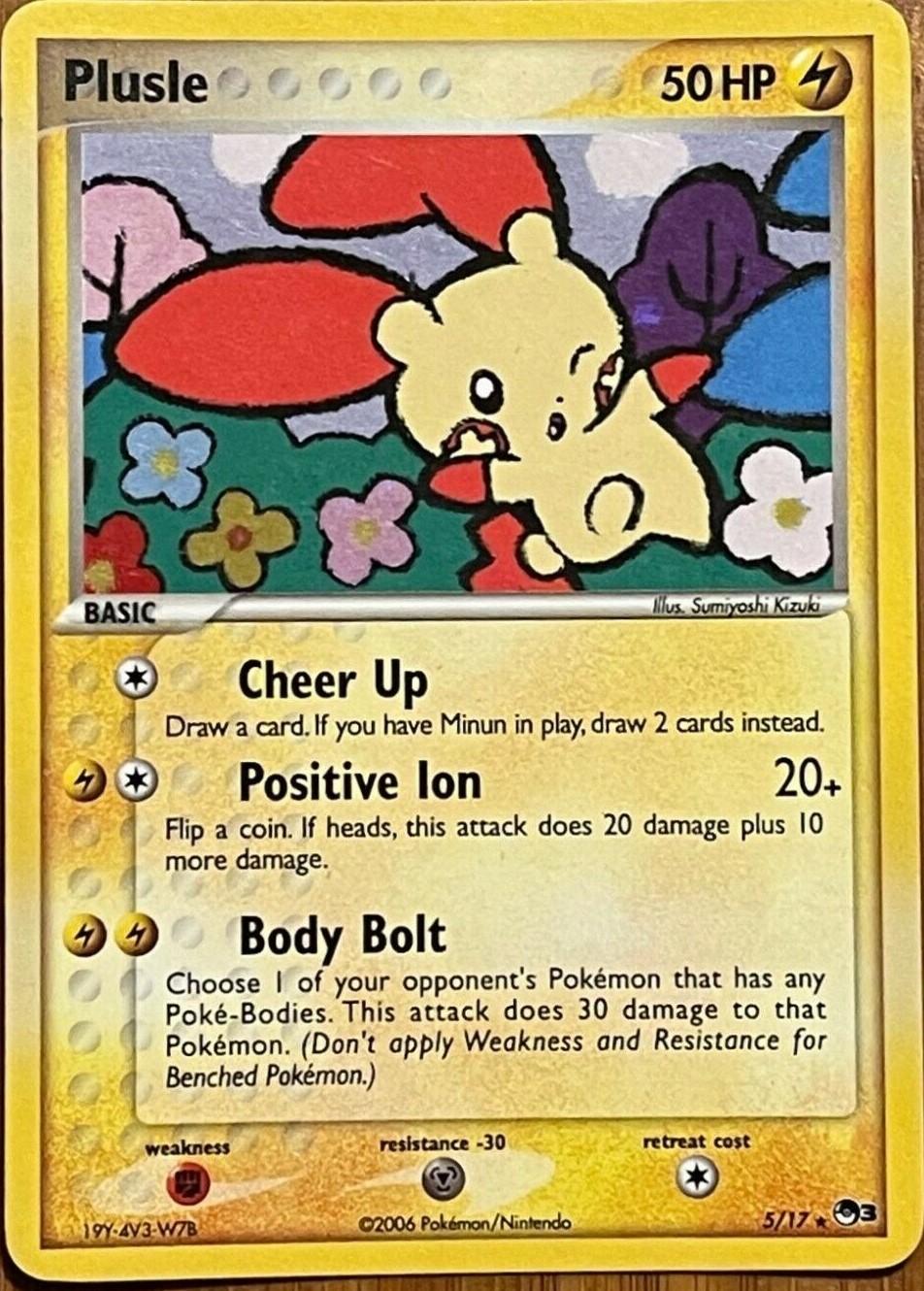 POP Series 3 Plusle [Holo] Pokémon card