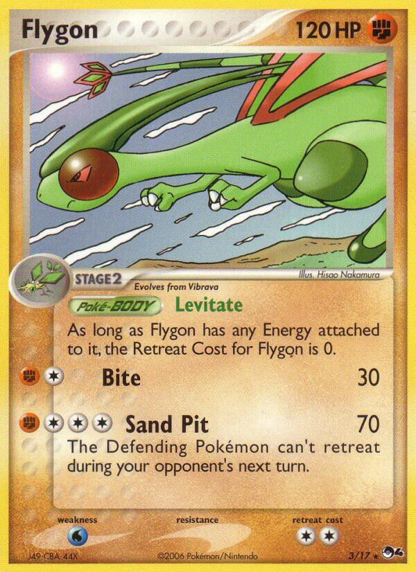 POP Series 4 Flygon Pokémon card