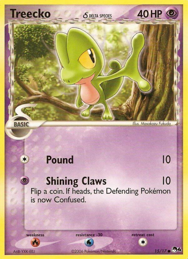POP Series 4 Treecko Pokémon card