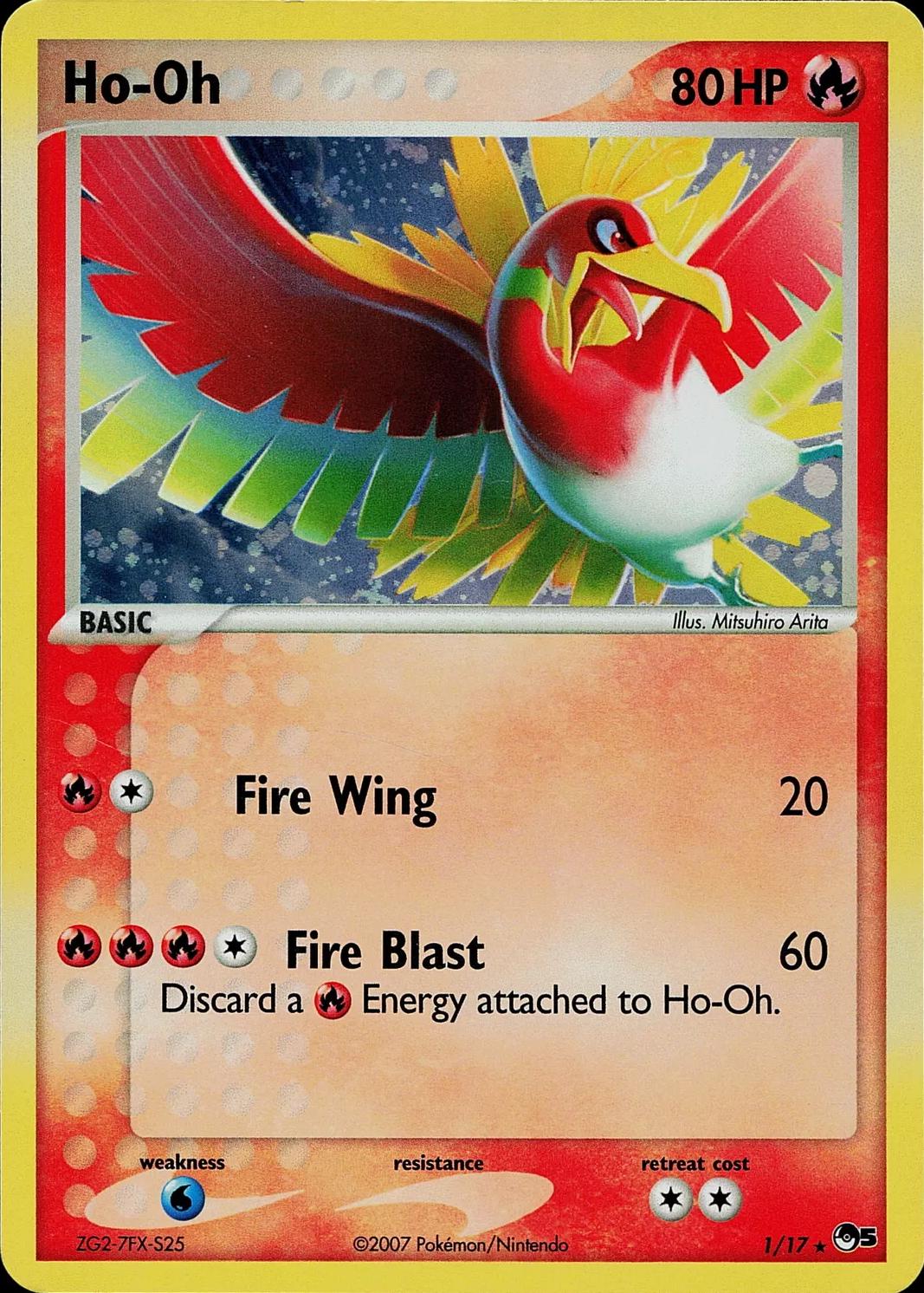 POP Series 5 Ho-Oh [Holo] Pokémon card