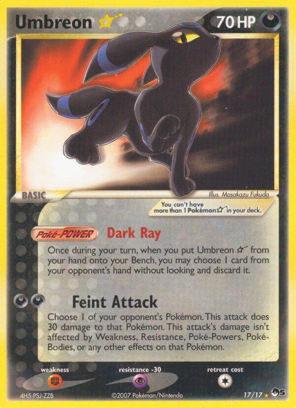 POP Series 5 Umbreon [Gold-Star] Pokémon card