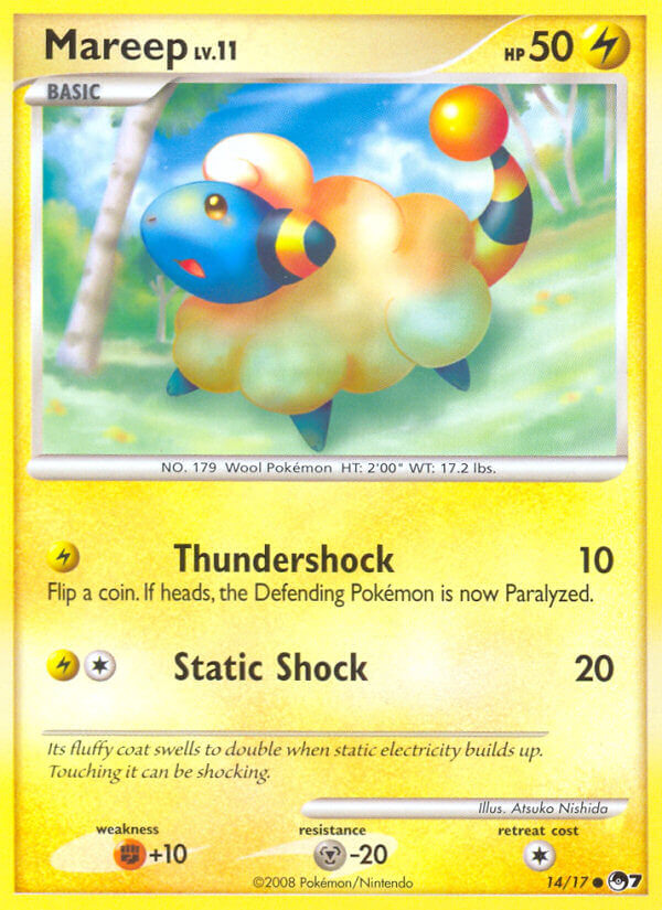 POP Series 7 Mareep Pokémon card