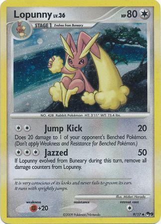 POP Series 9 Lopunny [Holo] Pokémon card