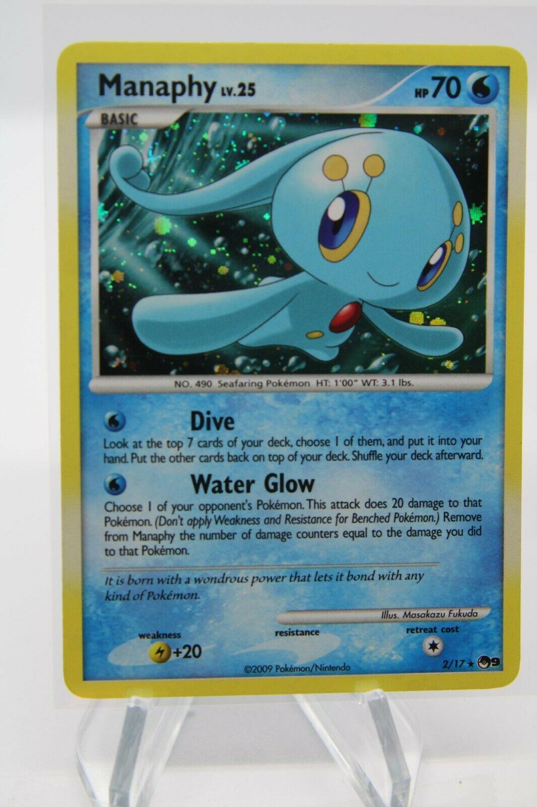 POP Series 9 Manaphy [Holo] Pokémon card