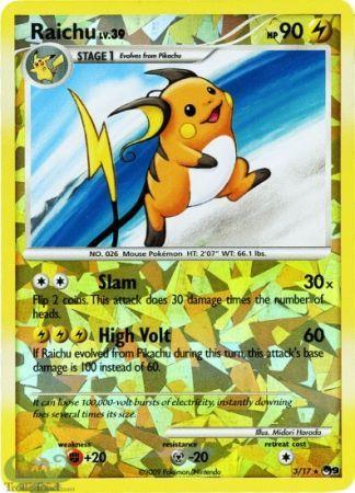 POP Series 9 Raichu [Holo] Pokémon card