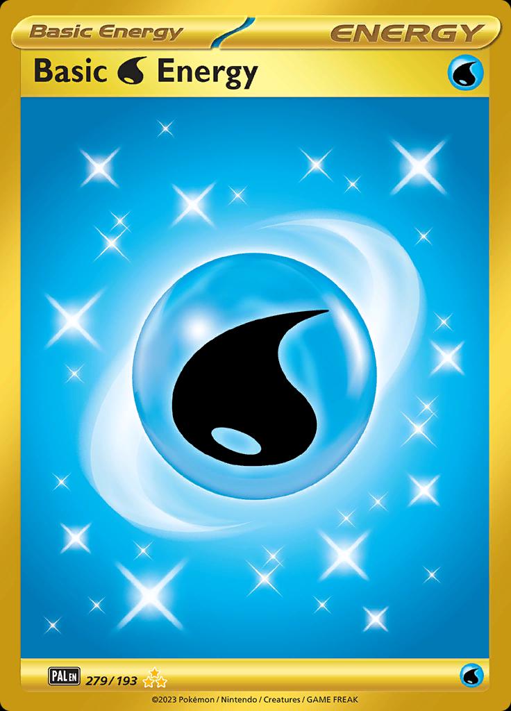 Paldea Evolved Basic Water Energy Pokémon card