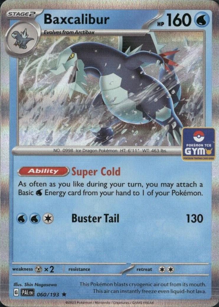 Paldea Evolved Baxcalibur [Asia-Exclusive-Gym-Promo] Pokémon card