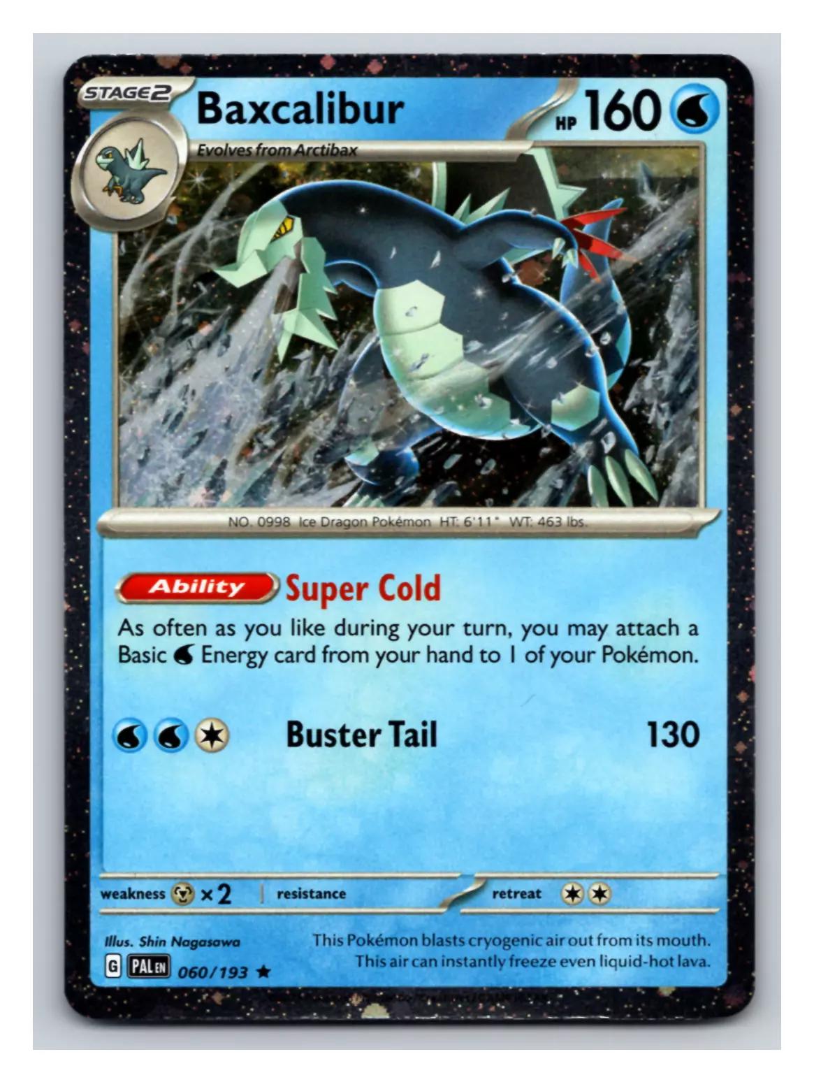Paldea Evolved Baxcalibur [Cosmos-Holo] Pokémon card