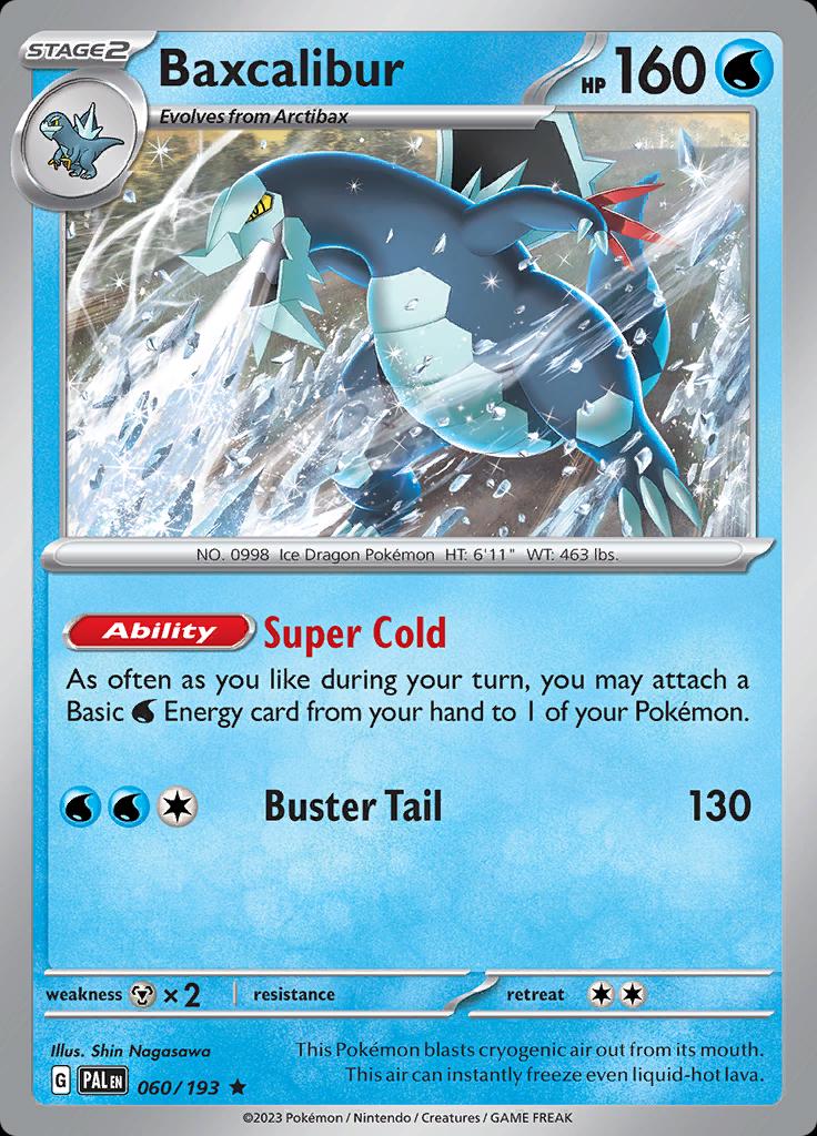 Paldea Evolved Baxcalibur [Holo] Pokémon card