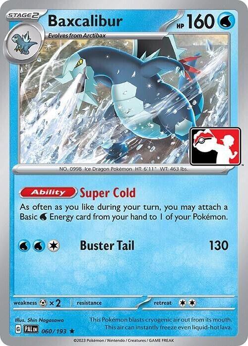 Paldea Evolved Baxcalibur [Prize-Pack] Pokémon card