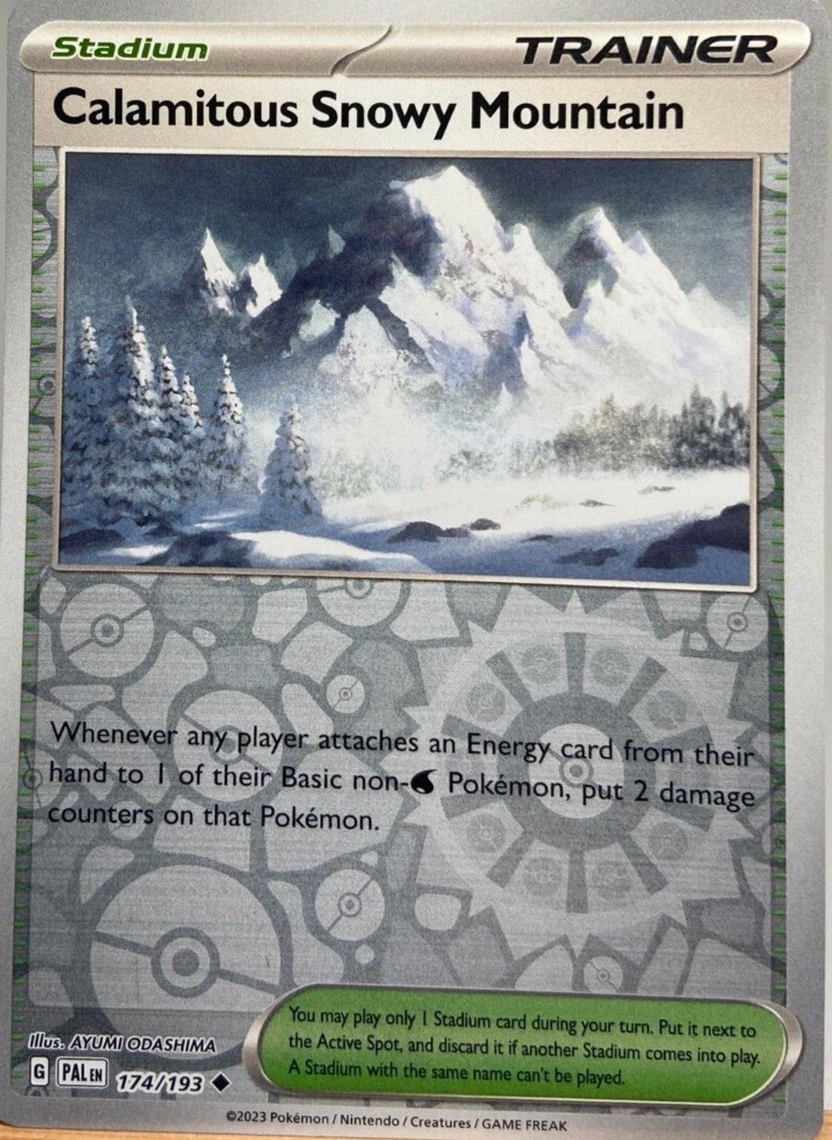 Calamitous Snowy Mountain [Reverse Holo]
