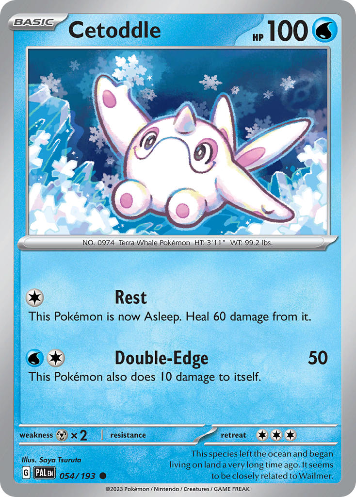 Paldea Evolved Cetoddle Pokémon card