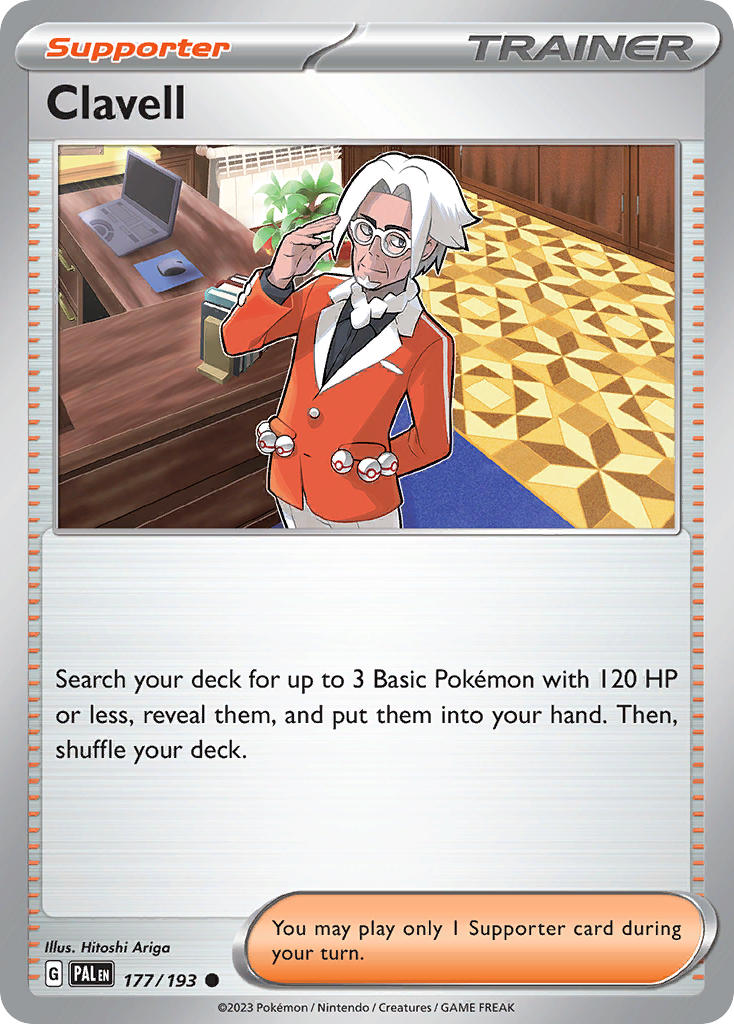 Paldea Evolved Clavell Pokémon card