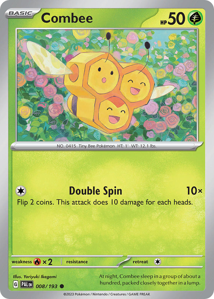 Paldea Evolved Combee Pokémon card