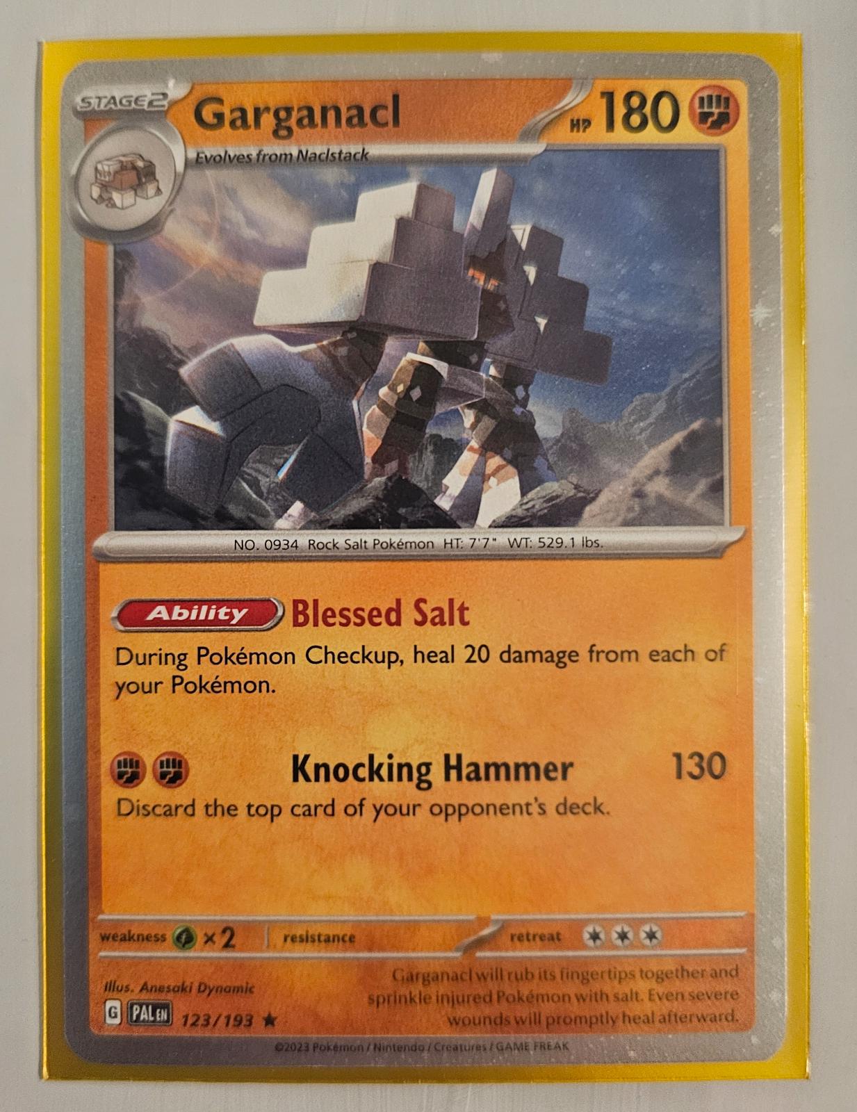Paldea Evolved Garganacl [Cosmos-Holo] Pokémon card