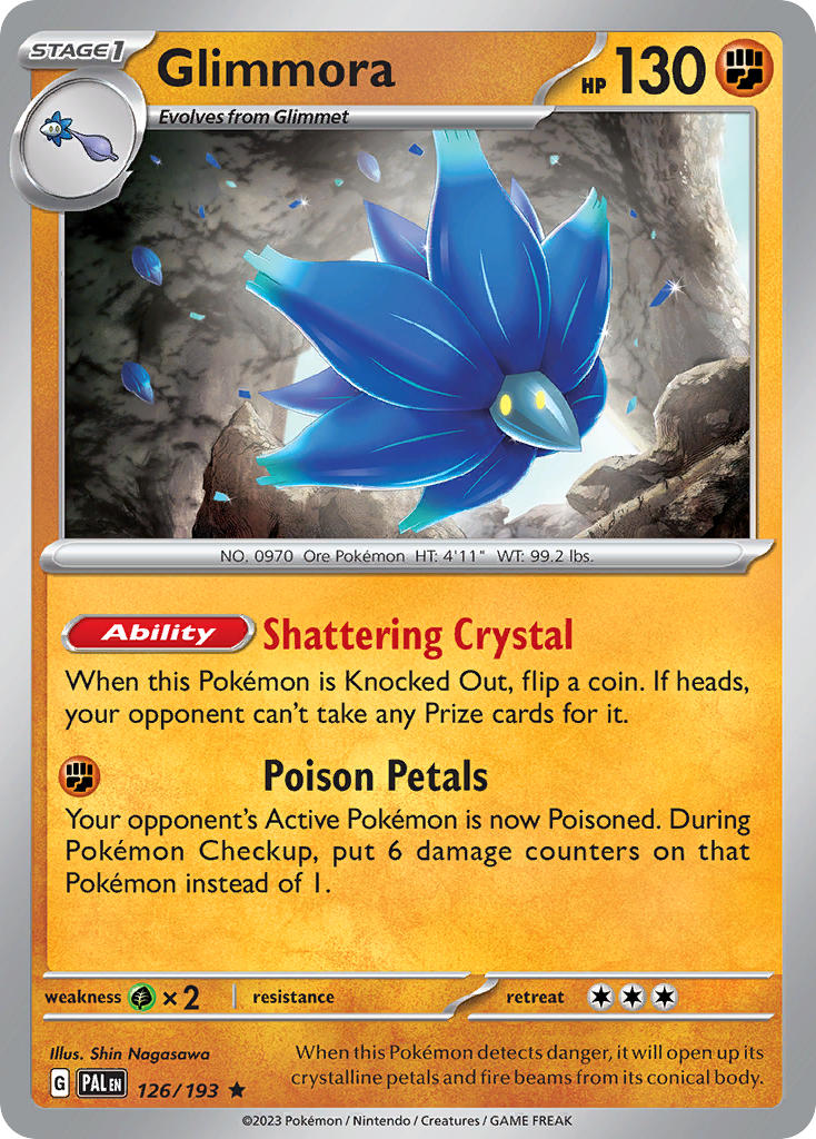 Paldea Evolved Glimmora Pokémon card