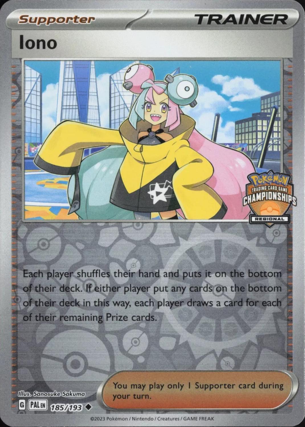 Paldea Evolved Iono [Regional-Championship] Pokémon card