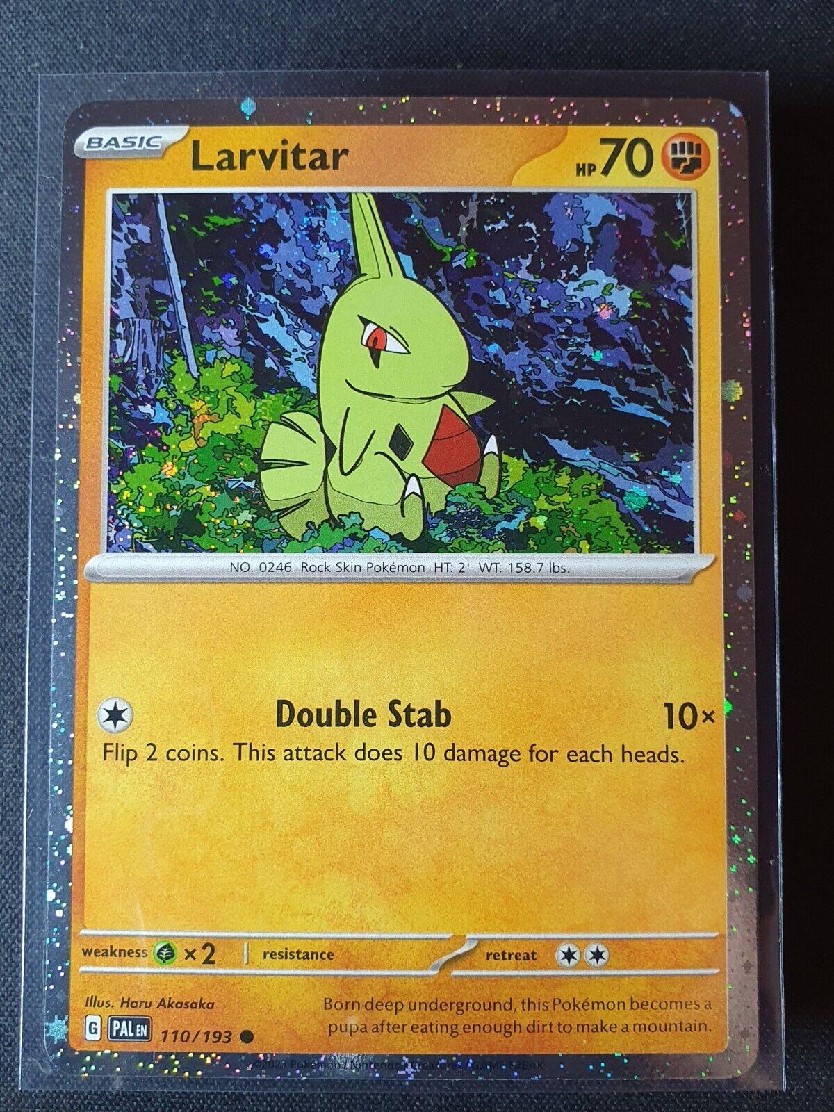 Paldea Evolved Larvitar [Holo] Pokémon card
