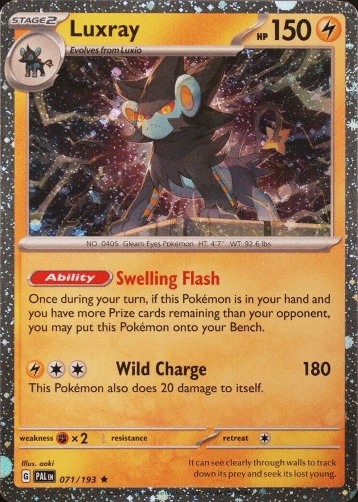 Paldea Evolved Luxray [Cosmos-Holo] Pokémon card