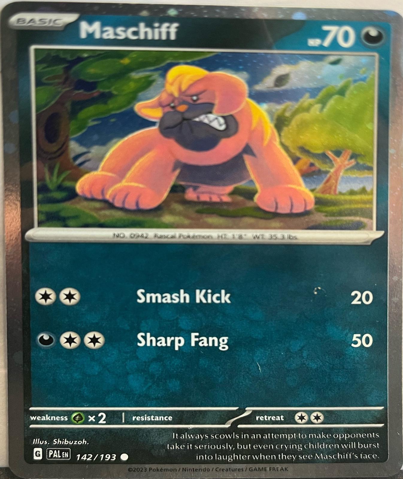 Paldea Evolved Maschiff [Cosmos-Holo] Pokémon card