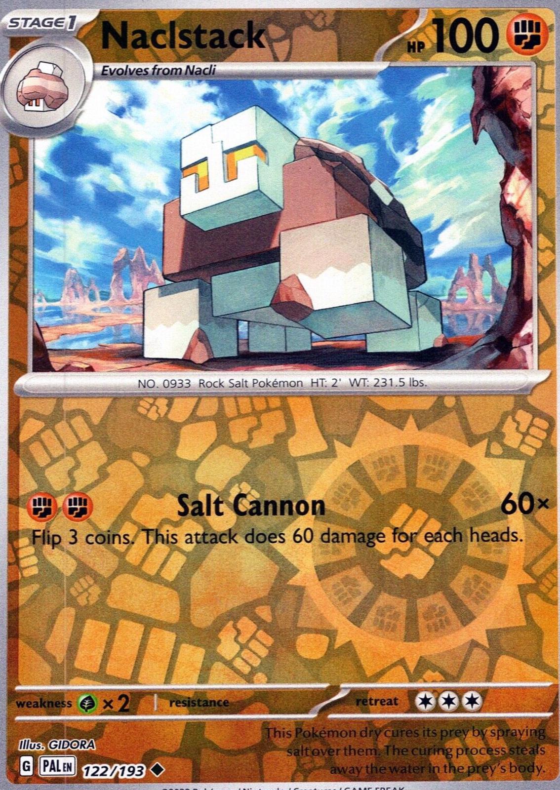 Paldea Evolved Naclstack [Reverse Holo] Pokémon card