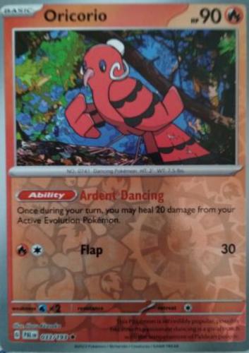 Paldea Evolved Oricorio [Reverse Holo] Pokémon card
