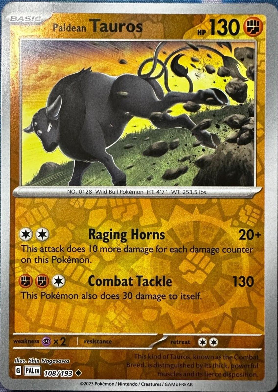 Paldean Tauros [Reverse Holo]