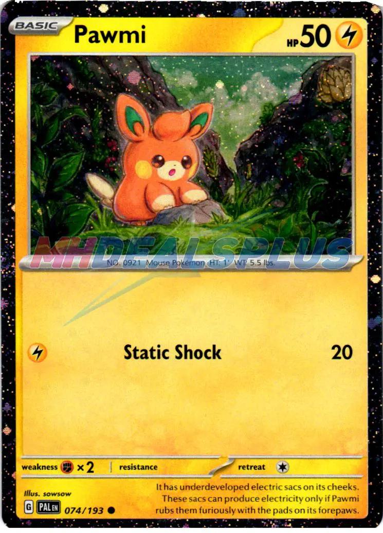 Paldea Evolved Pawmi [Cosmo-Holo] Pokémon card