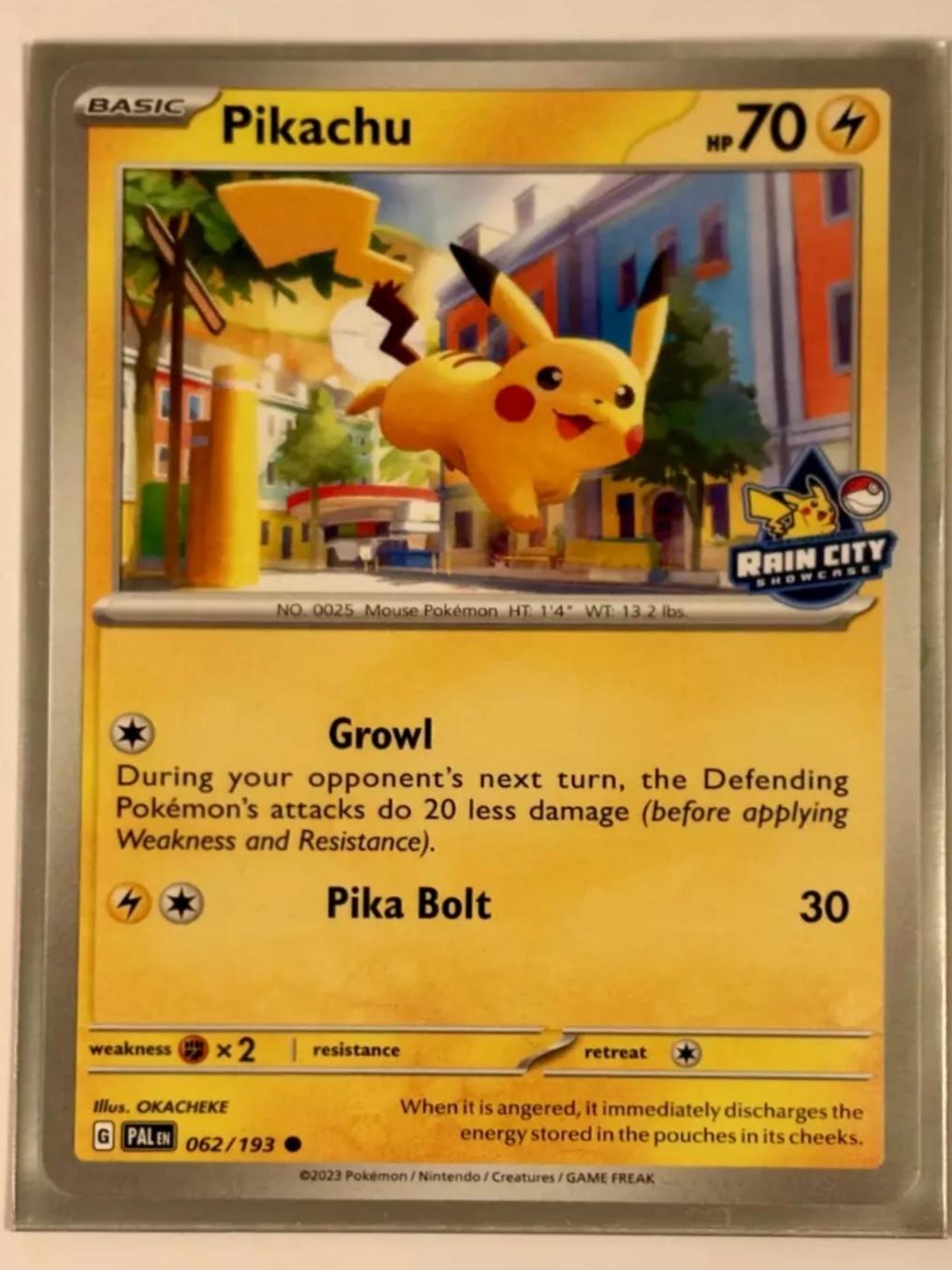 Paldea Evolved Pikachu [Rain-City-Showcase] Pokémon card