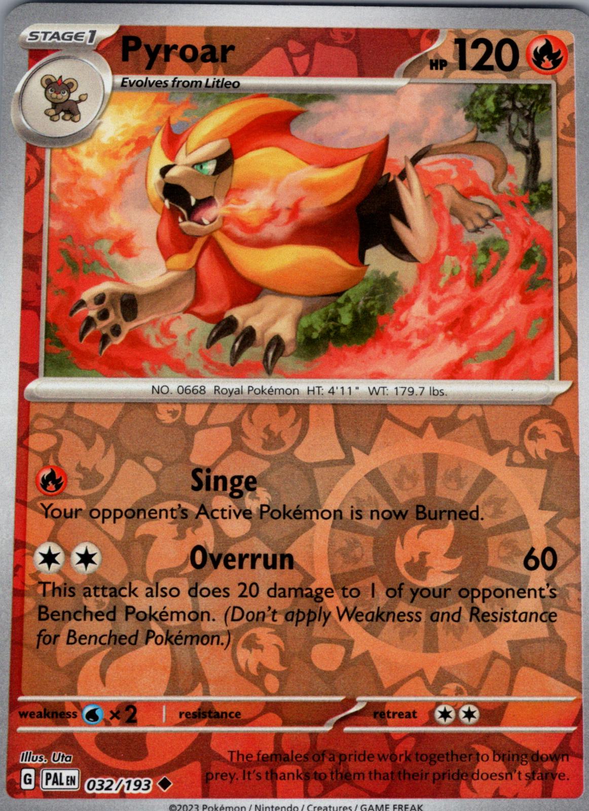 Pyroar [Reverse Holo]