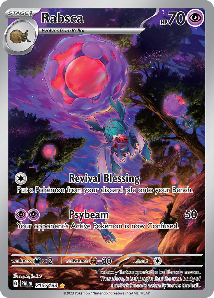 Paldea Evolved Rabsca Pokémon card
