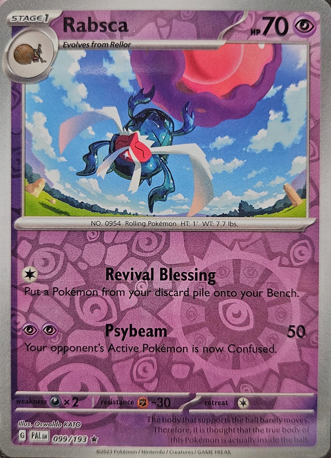 Paldea Evolved Rabsca [Reverse Holo] Pokémon card