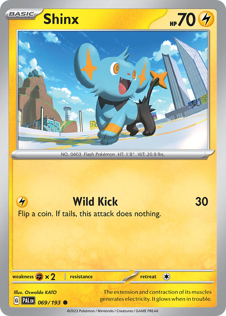 Paldea Evolved Shinx Pokémon card