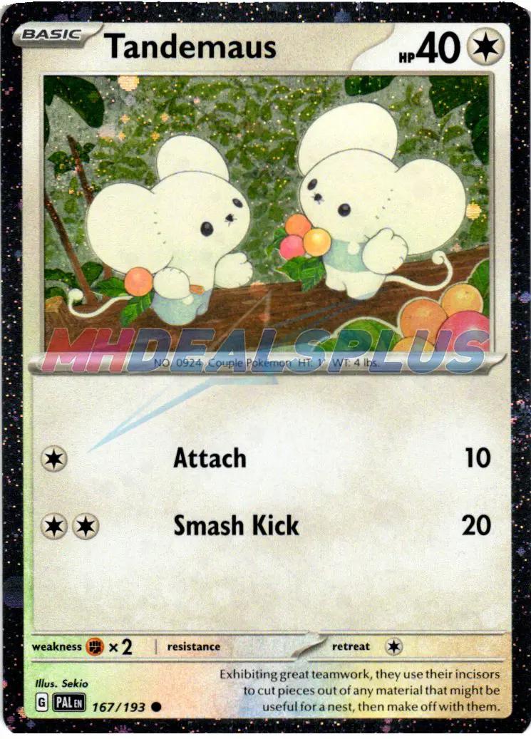 Paldea Evolved Tandemaus [Cosmo-Holo] Pokémon card