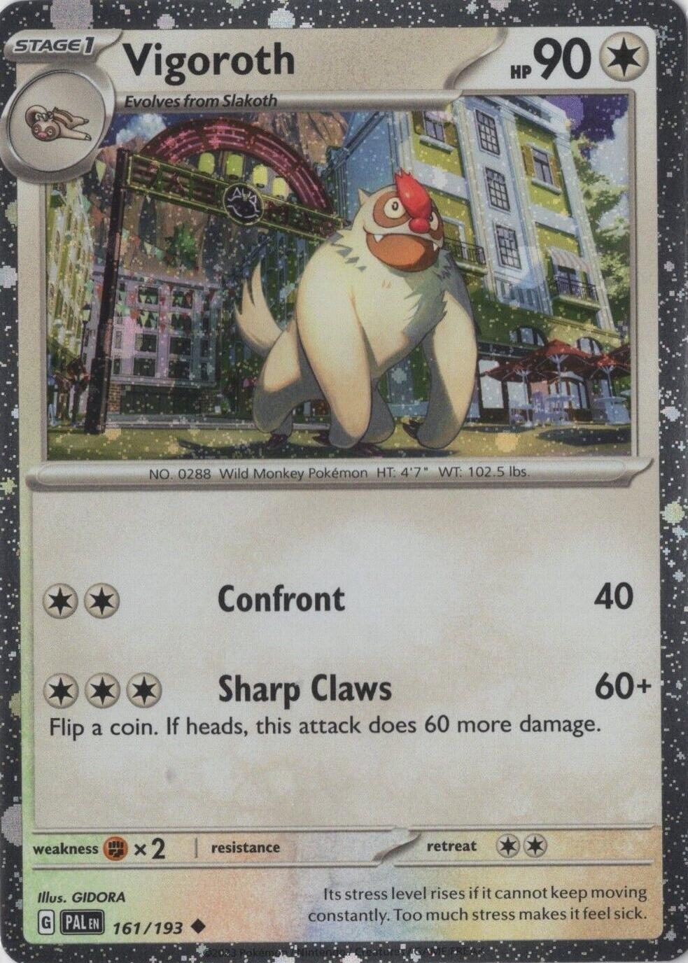 Paldea Evolved Vigoroth [Cosmos-Holo] Pokémon card