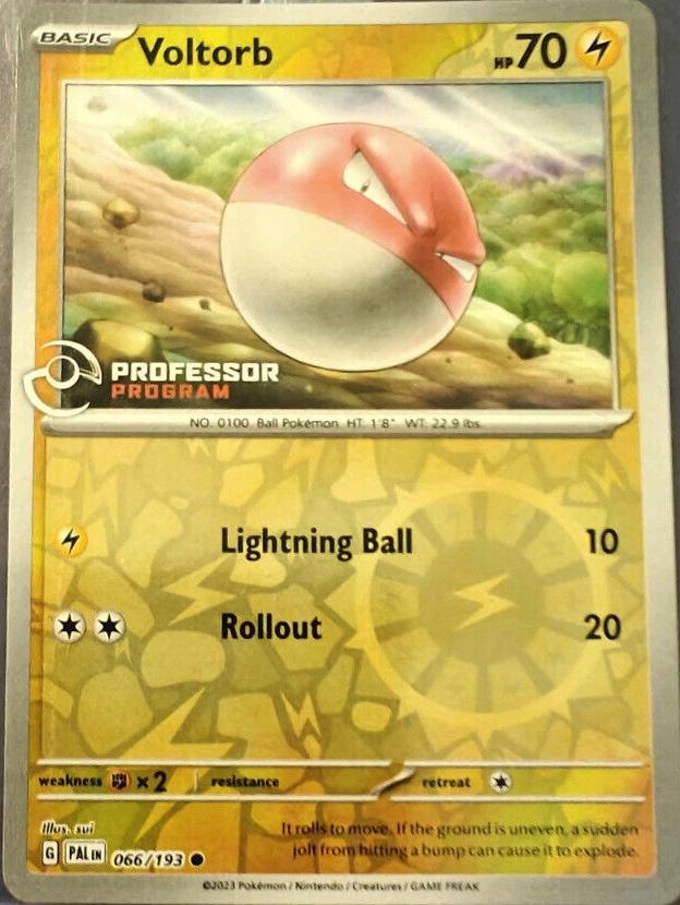 Paldea Evolved Voltorb [Professor-Program] Pokémon card