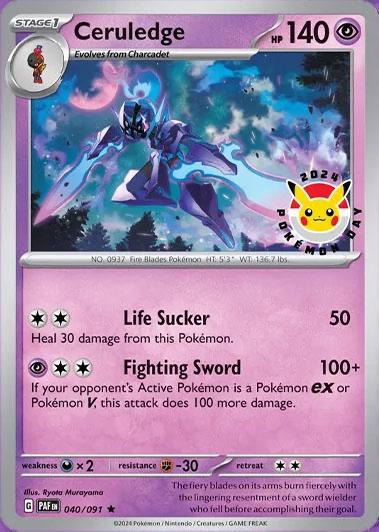 Paldean Fates Ceruledge [Pokemon-Day] Pokémon card