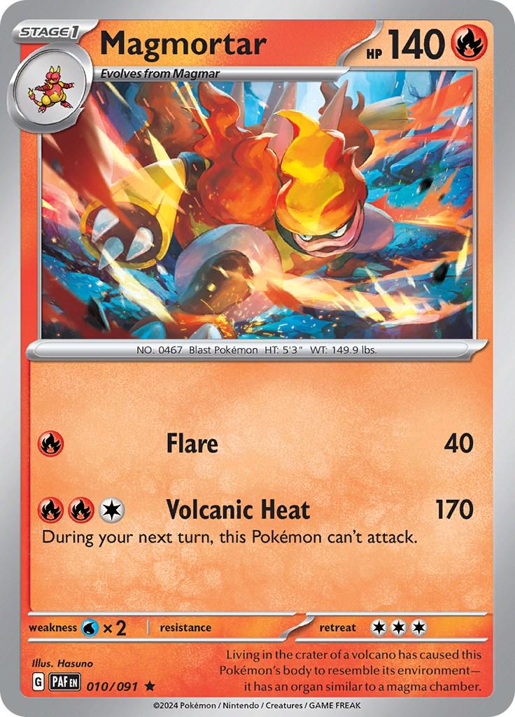 Paldean Fates Magmortar [Holo] Pokémon card