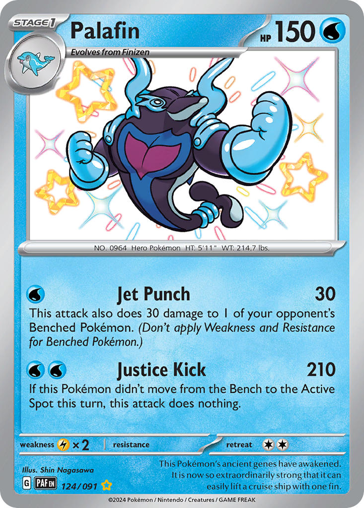Paldean Fates Palafin Pokémon card