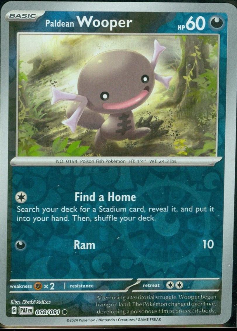 Paldean Wooper [Reverse Holo]