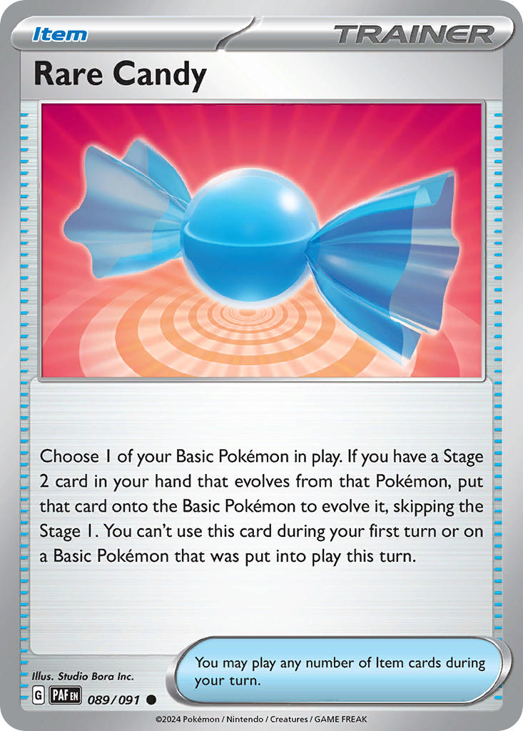 Paldean Fates Rare Candy Pokémon card