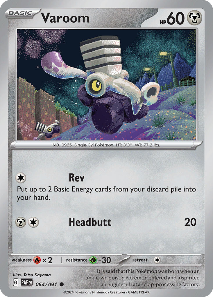 Paldean Fates Varoom Pokémon card