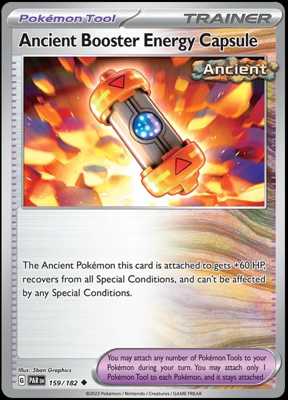 Paradox Rift Ancient Booster Energy Capsule [Cosmos-Holo] Pokémon card
