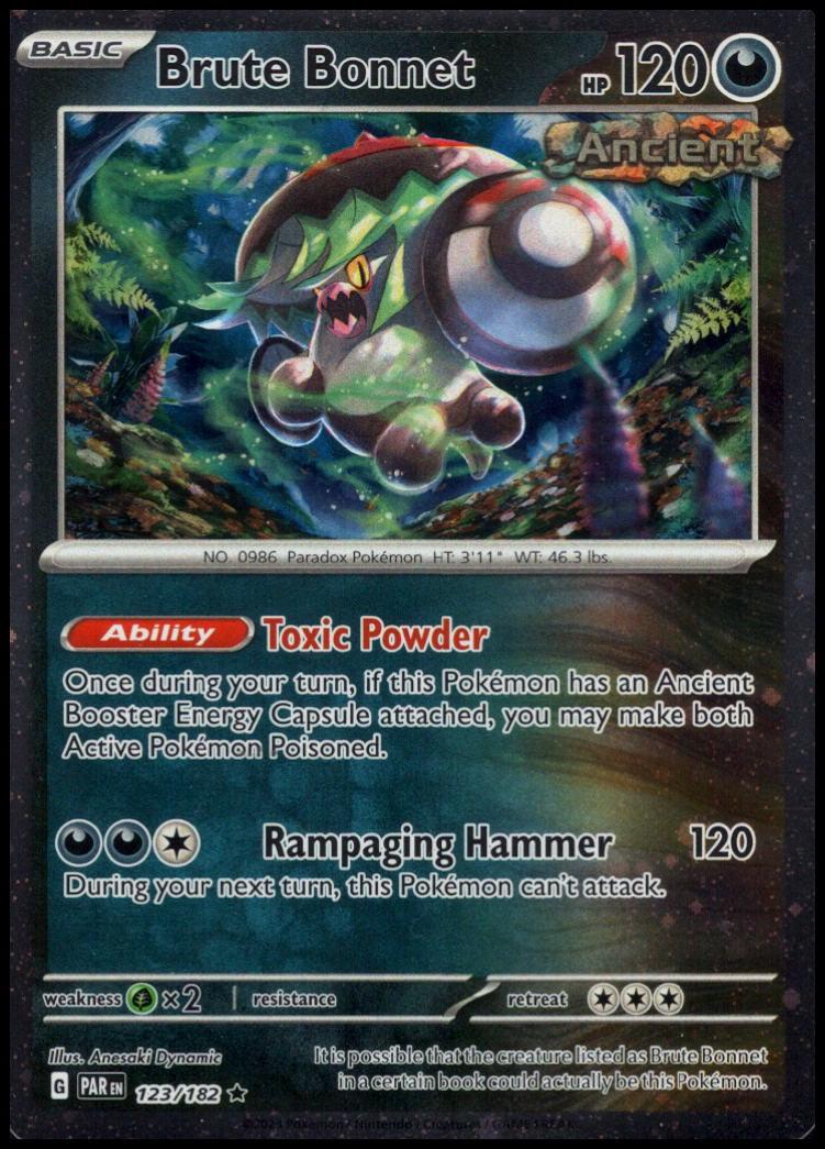 Paradox Rift Brute Bonnet [Cosmos-Holo] Pokémon card
