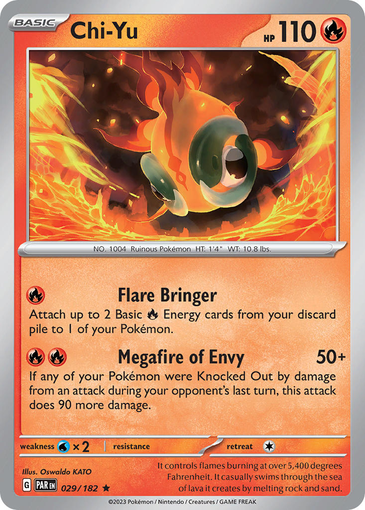 Paradox Rift Chi-Yu Pokémon card