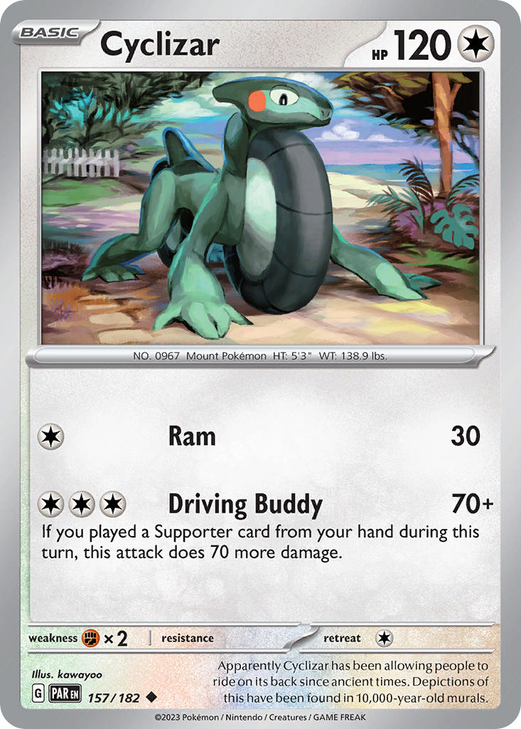 Paradox Rift Cyclizar Pokémon card