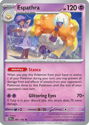 Paradox Rift Espathra [Holo] Pokémon card