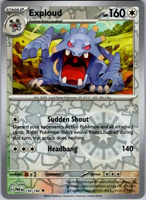 Paradox Rift Exploud [Reverse Holo] Pokémon card