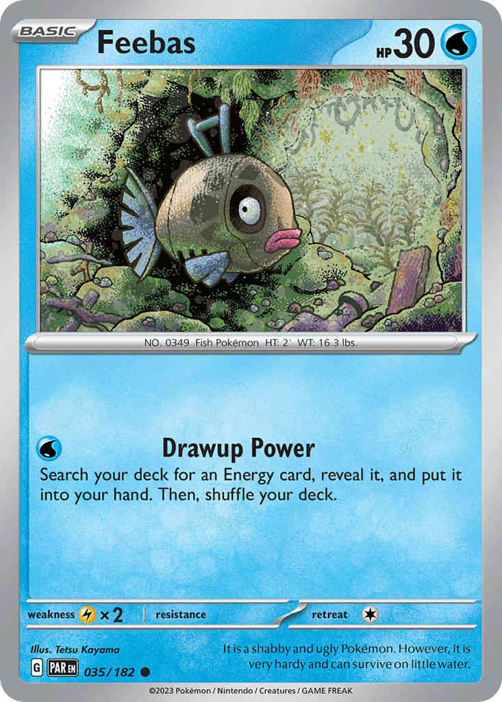 Paradox Rift Feebas Pokémon card