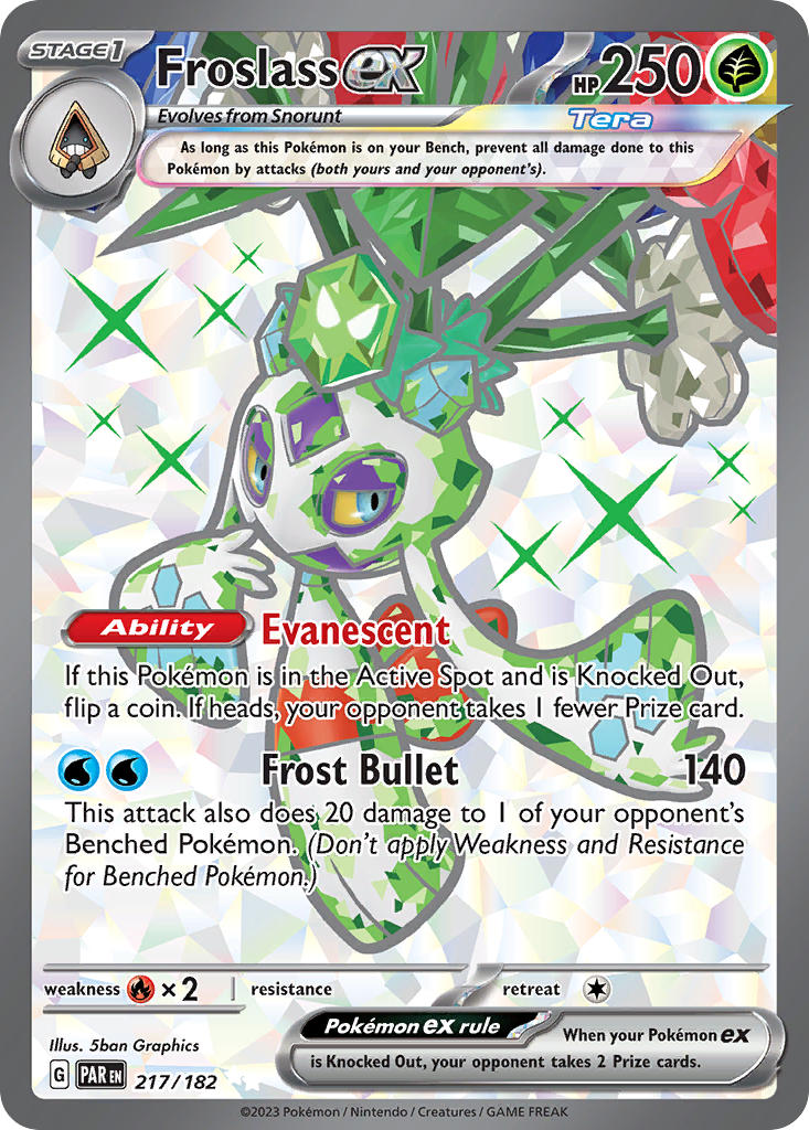 Paradox Rift Froslass ex Pokémon card